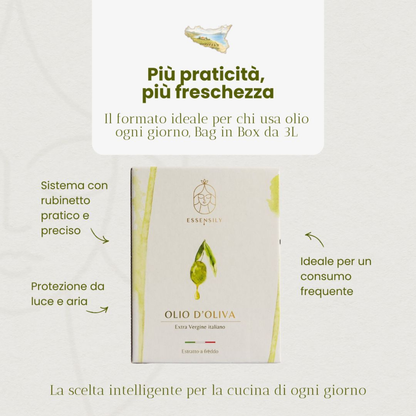 Essensily Extra Virgin Olive Oil 3L Bag in Box
